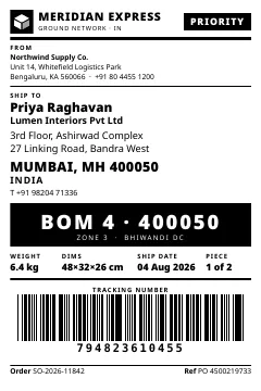 4x6 thermal shipping label PDF template